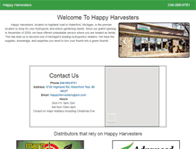 Tablet Screenshot of happyharvesters.com